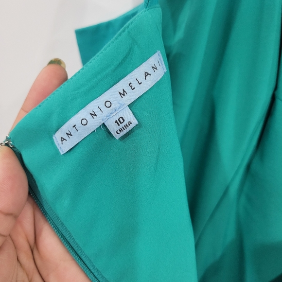 Turquoise Midi Dress size 10 - Picture 4 of 6